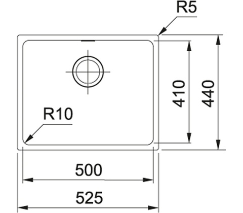 Franke SID 110-50 bílá