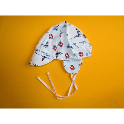 Arex ČR plátěná čepice s kšiltem bílá+tmavěmodrá