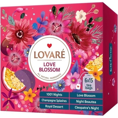 Lovare zmes čajov Love Blossom 6 x 15 ks