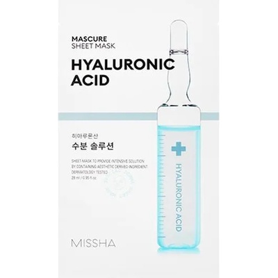 Missha [Missha] Mascure Hydra Solution Sheet Mask - Hyaluronic Acid, маска за лице с хиалуронова киселина (8809581456549)