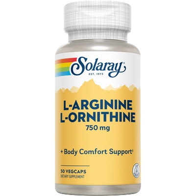 SOLARAY L-аргинин и l-орнитин - 50 капсули