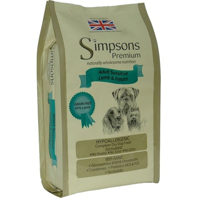 Simpsons Premium Adult Sensitive jehněčí & brambory 2 kg