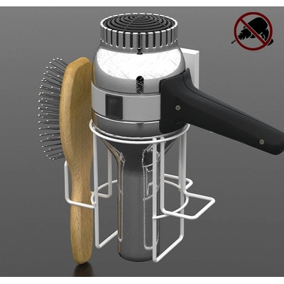 Tekno-Tel е: Поставка за сешоар tekno tel ef-262w , двойно лепяща лепенка (9999150128)