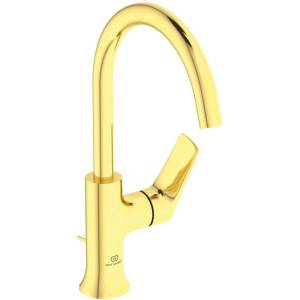 Ideal Standard La Dolce Vita - Смесител за умивалник със сифон, матирано злато BD657A2 (BD657A2)
