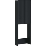 vidaXL Тоалетна Шкаф ZWOLLE Черно 66 x 25, 5 x 190 см (896476)