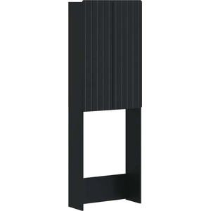 vidaXL Тоалетна Шкаф ZWOLLE Черно 66 x 25, 5 x 190 см (896476)