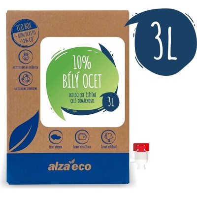 AlzaEco bílý ocet 10% 3 l
