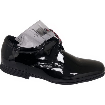 Lambretta Обувки Lambretta Tomkin Patent Derby Shoes - Patent Black