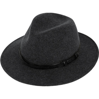 Fiebig Headwear since 1903 Cestovní odolný klobouk vlněný Traveller voděodolný a nemačkavý šedý