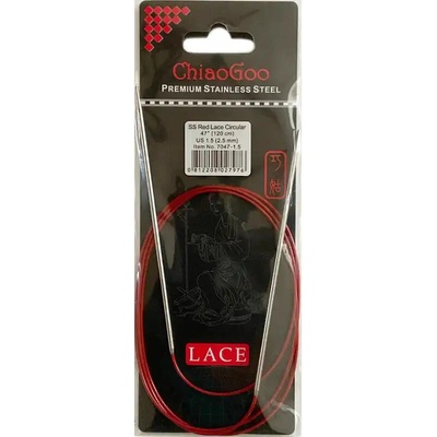 ChiaoGoo Red Lace 120cm 2.5mm – Zbozi.Blesk.cz