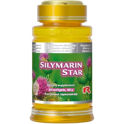 Starlife Silymarin Star pre podporu správnej činnosti pečene a žlčníka 60 toboliek