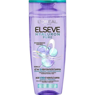 L'Oréal Paris Elseve Hyaluron Pure šampon pro vlasy s mastnými kořínky a suchými konečky woman 250 ml