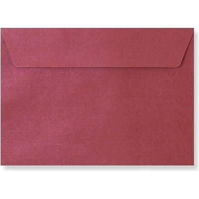Envelopes Ltd. Barevná obálka C6 bordó texture ,balení 50 ks 471796
