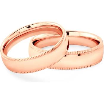 Image 1 of SAVICKI Сватбени халки: розово злато, полукръгъл профил. 5 мм