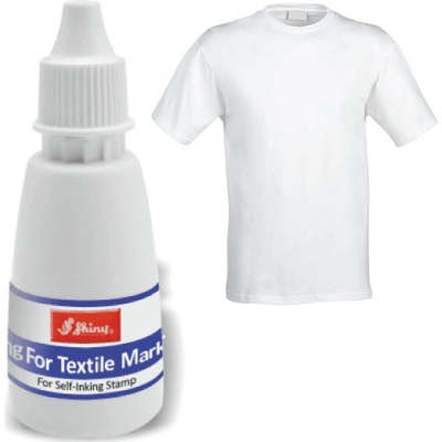 Shiny Razítková barva na textil modrá 28 ml – Zboží Mobilmania