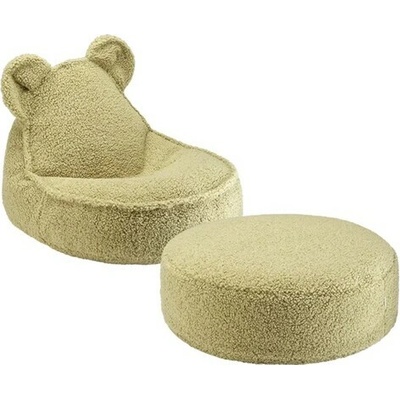 Wigiwama sedací vak kreslo a Otoman Bear Matcha