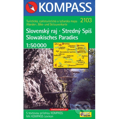 Slovenský raj Stredný Spiš 1:50 000