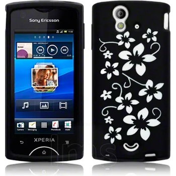 Image 1 of Sony Ericsson Xperia Ray Flora Силиконов Калъф Черен + Протектор