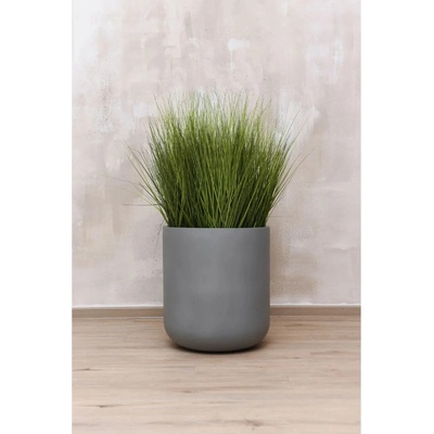 eshop-kvetinace.sk Kvetináč CHICO, sklolaminát, priemer 45 cm, beton design sivý, outlet