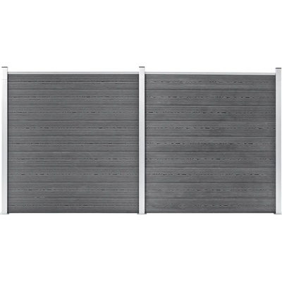 Nabytek XL Zahradní plot WPC 353 x 186 cm šedý