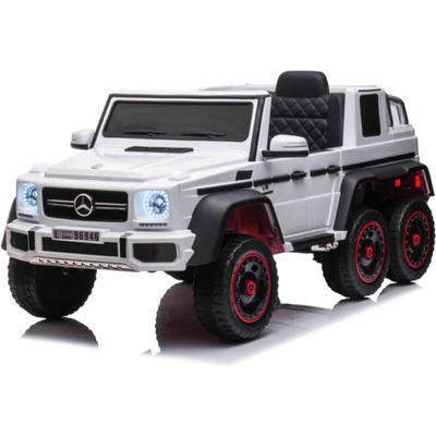 Mercedes-Benz G63 6x6 12V - Детски акумулаторен джип, Бял, EVA гуми, 4x4 (G63-AMG-6X6-white)
