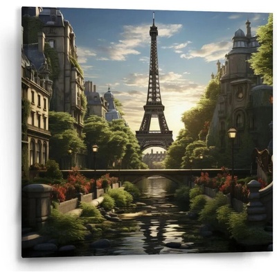 Sablio Obraz Paríž Eiffelova veža Art - 50x50 cm