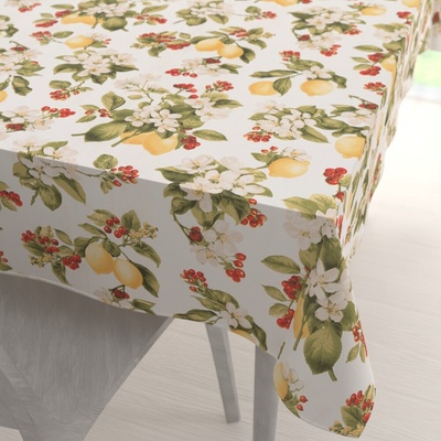 Biante bavlna obdélníkový ubrus Sandra SA-777 Citrony a šípky na bílém 140x200 cm