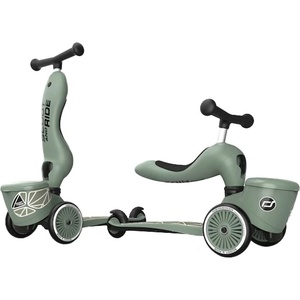 Scoot & Ride Детска тротинетка и колело за баланс 2 в 1 Scoot & Ride - HighwayKick 1 Lifestyle, Green lines (96604) - ozone Тротинетка, скутер