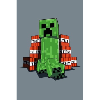 JERRY FABRICS Fleece deka Minecraft TNT
