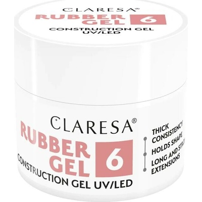 Claresa stavebný gél Rubber 6 90g