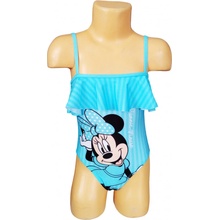 Eplusm Plavky Minnie s volánem na hrudi jednodílné modré