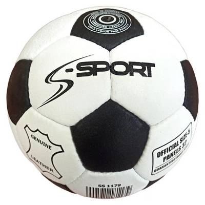S-Sport classic Кожена футболна топка, размер 4