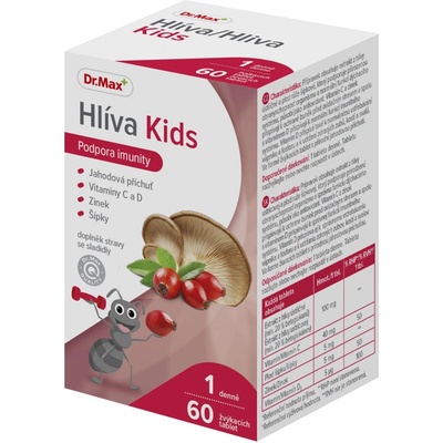 Dr. Max Hlíva Kids 60 žvýkacích tablet