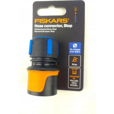 Fiskars Rychlospojka hadice Comfort STOP 1/2" - 5/8" (1027079)