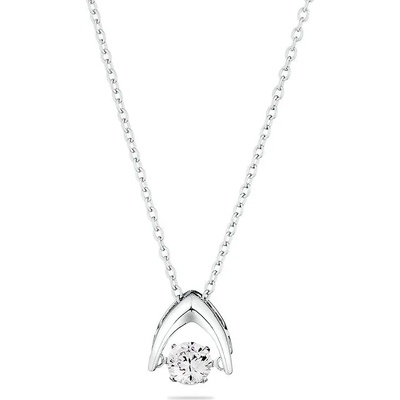 Swan Сребърно колие с цирконий "Dancing stone" JT7646N Swan