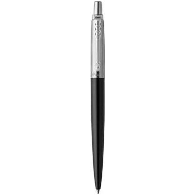 Parker Химикалка, 0, 7 мм, сребърен клипс, черно свързващо перо, PARKER, "Royal Jotter", синя 1953184 (1953184)