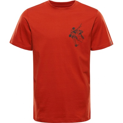 ALPINE PRO Мъжка тениска с cool-dry обработка ALPINE PRO GREM 2 red clay вариант pa ALPINE PRO | Cherven Oranzhev | МЪЖЕ | XS
