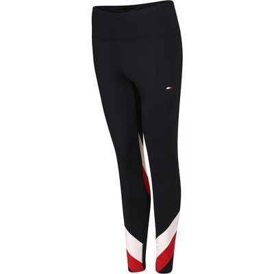 Tommy Hilfiger dámske legíny HW COLOR BLOCK LEGGING tmavo modrá biela červená