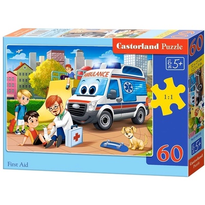 Castorland Пъзел Castorland от 60 части - Бърза помощ (В-066193)