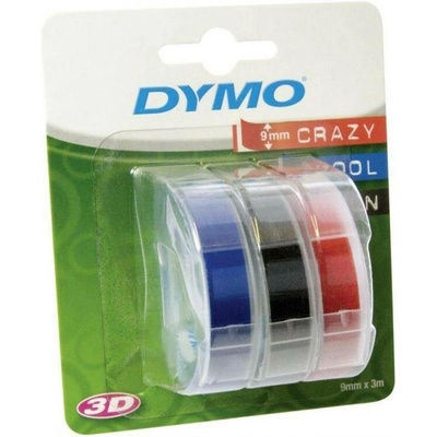Páska Dymo 3D, 9mm mix, bílý tisk, 3m - 3ks