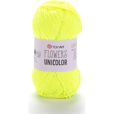 Yarn Art Flowers Unicolor 762 neon žlutá