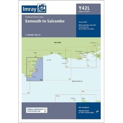 Imray Chart Y42 - Laminated Exmouth to Salcombe (Imray)(Sheet map, flat)