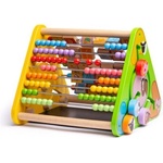 Bigjigs Toys Дървено образователно сметало - 5 дейности в 1 (bb054)