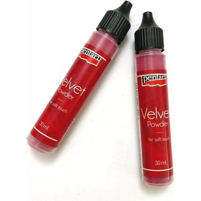 Sametový Velvet pudr 30ml ČERVENÝ