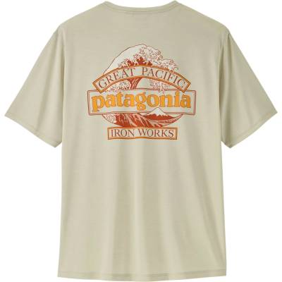 Patagonia Мъжка спортна тениска Patagonia Cap Cool Daily Shirt Great Waves Sport shirt - Dyno White - размер XXL (216-7990-0216)