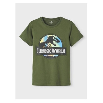 NAME IT Тишърт Jurassic World 13219935 Зелен Regular Fit (Jurassic World 13219935)