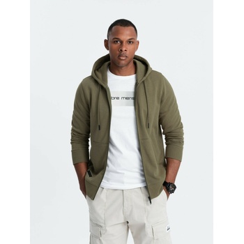 Ombre Clothing Мъжки еластичен памучен суитчър BASIC Ombre Clothing Ombre Clothing | Zelen | МЪЖЕ | S