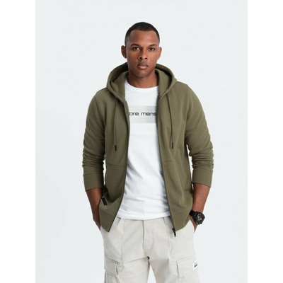 Ombre Clothing Мъжки еластичен памучен суитчър BASIC Ombre Clothing Ombre Clothing | Zelen | МЪЖЕ | S