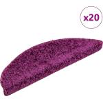 vidaXL Изтривалки за стълби, 20 бр. , 56x17x3 см, лилави, полукръгли (3365842)