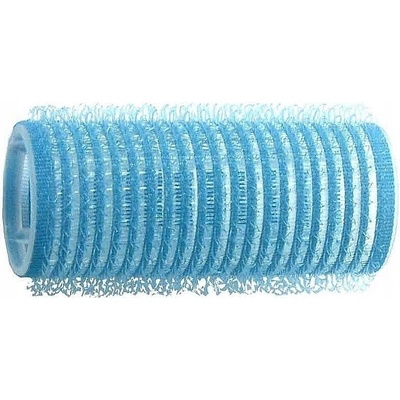 Natáčky na vlasy Duko Velcro pr.25 mm, 6 ks - samodržiace, modré (15/6)